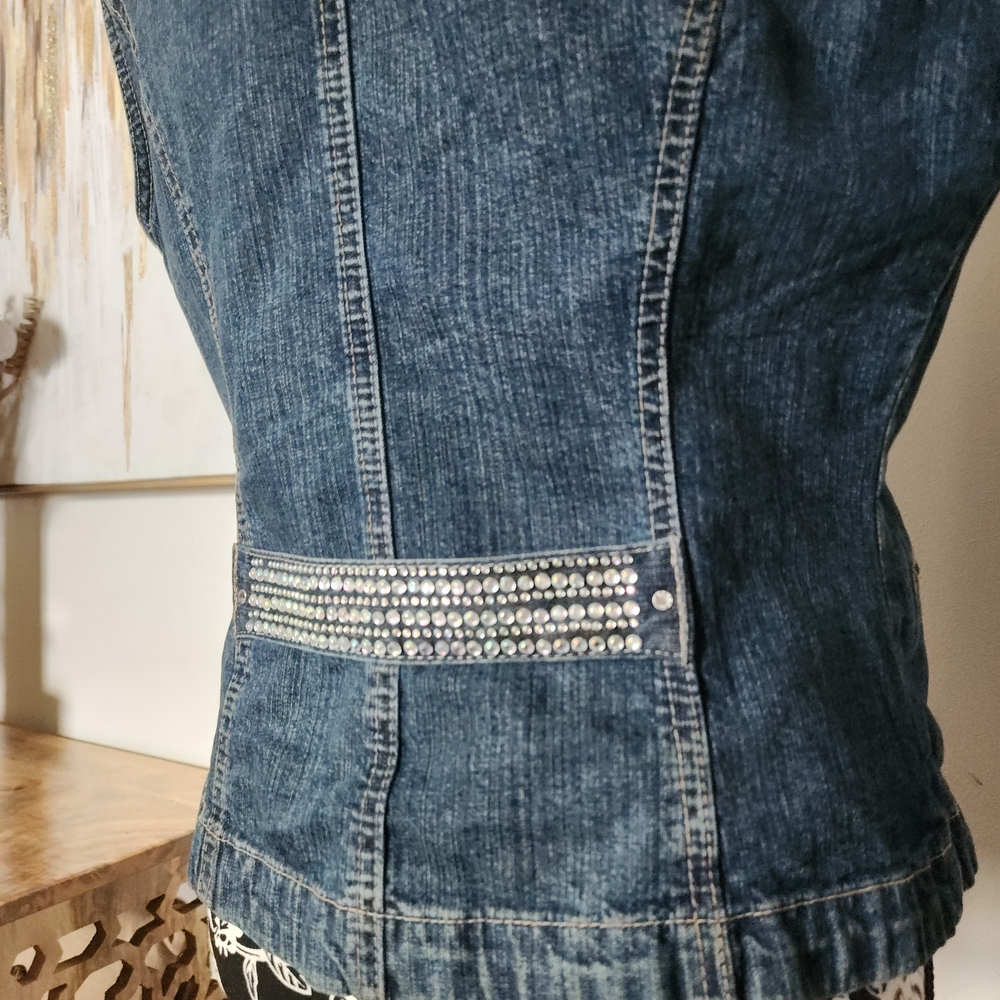 Ethyl Vintage Denim Vest View 5